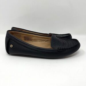 UGG Black Leather Loafers